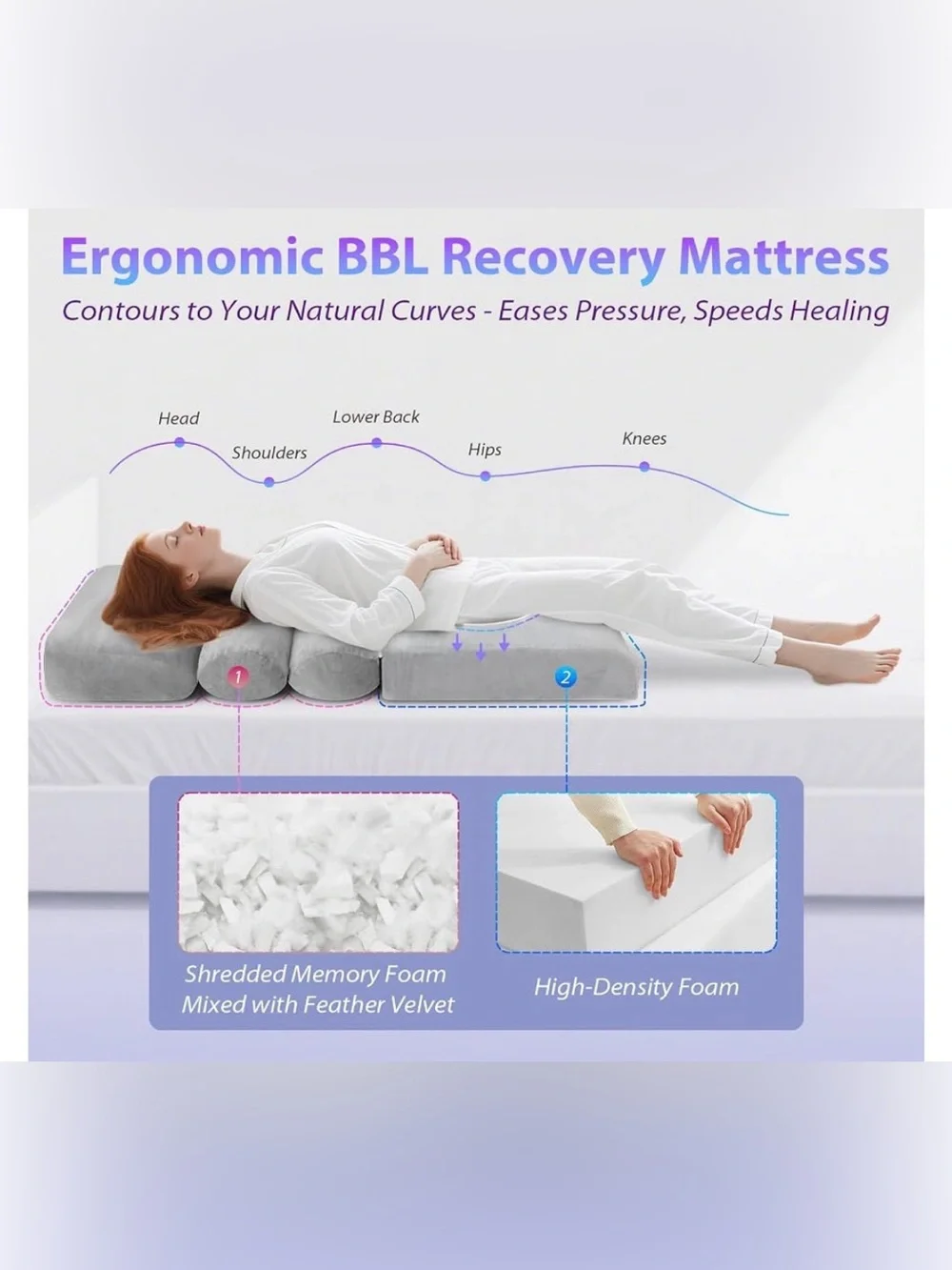 HOMCA BBL Pillow for Sleeping Support